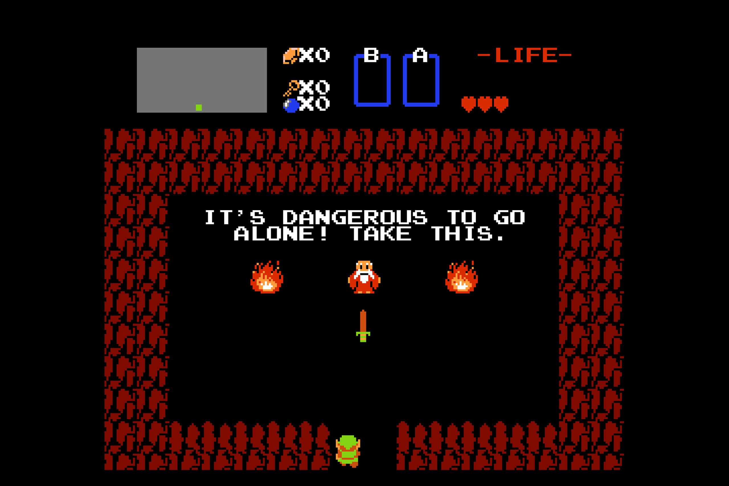&ldquo;It&rsquo;s dangerous to go alone! Take this.&rdquo;